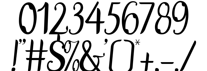 DisguiseDisplayRegular Font OTHER CHARS