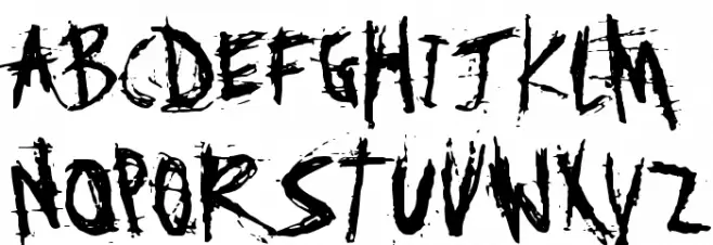 Disgusting Behavior Schriftart Groß