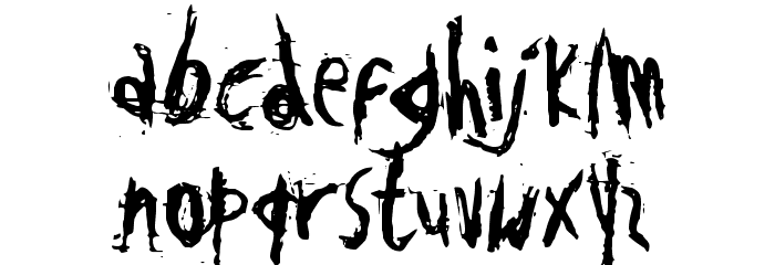Disgusting Behavior Schriftart Kleinbuchstaben