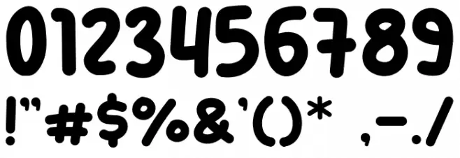 Dish Out Font OTHER CHARS