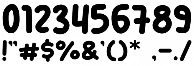 Dish Out Font OTHER CHARS