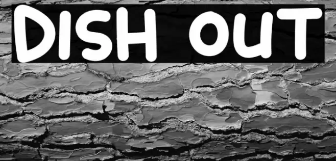 Dish Out Font examples