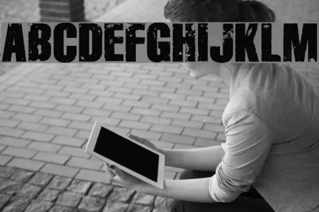 Disintegration Font examples