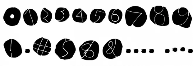 DiskO-LightInvers Font OTHER CHARS