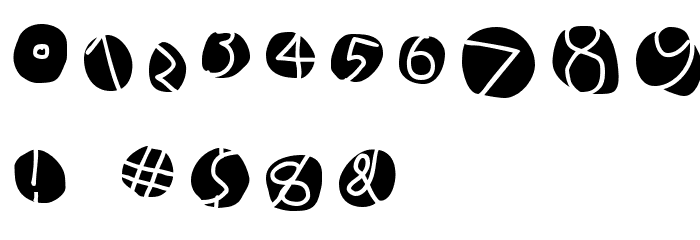 DiskO-MediumInverse Font OTHER CHARS