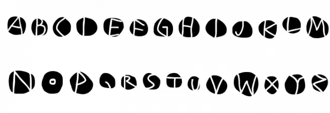 DiskO-MediumInverse Font Litere mari