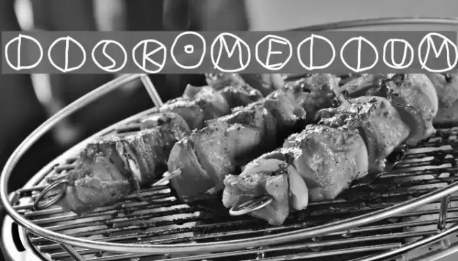 DiskO-Medium Font examples