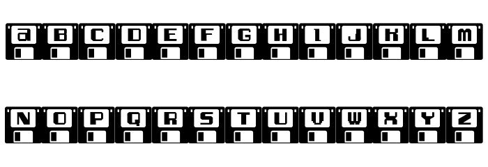 Diskettes JL Font LOWERCASE