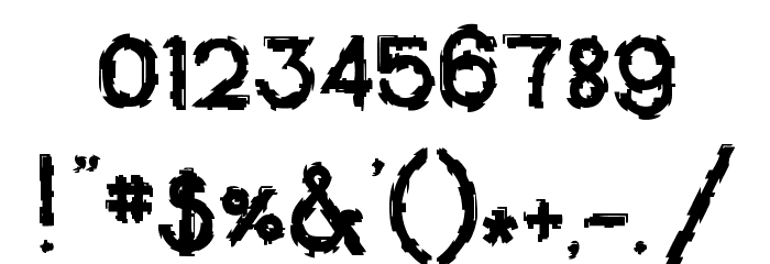 Diskontented Font OTHER CHARS