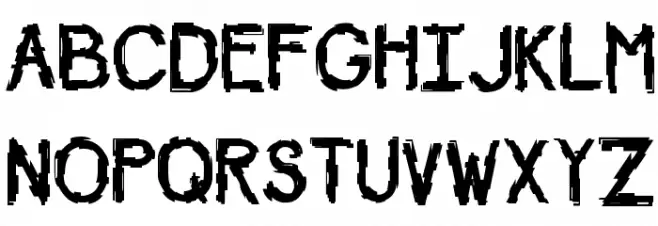 Diskontented Schriftart Groß