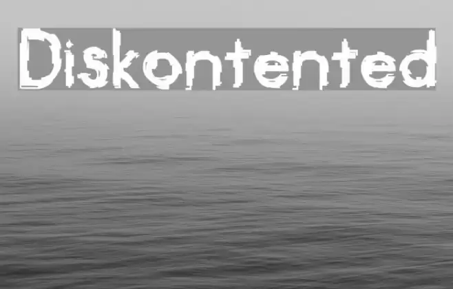 Diskontented フォント examples