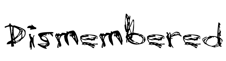 Dismembered Font