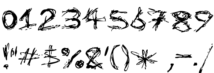 Dismembered Font OTHER CHARS