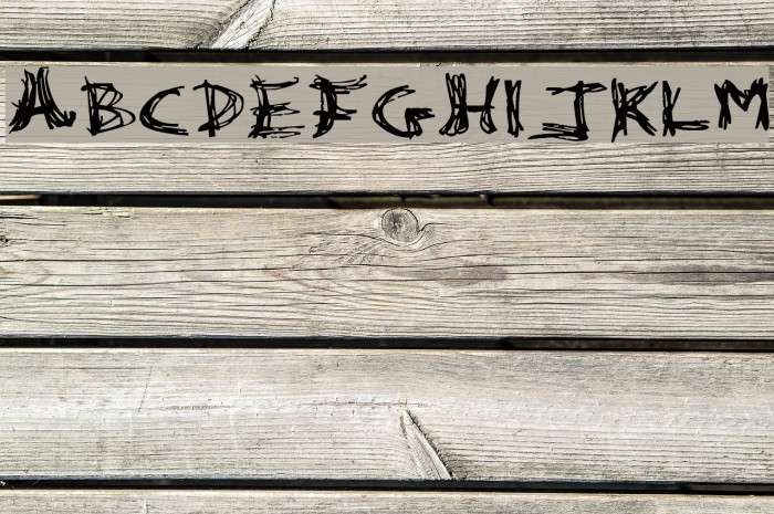 Dismembered Font examples