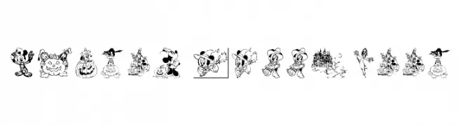 Disney Halloween  Descarca Fonturi Gratis