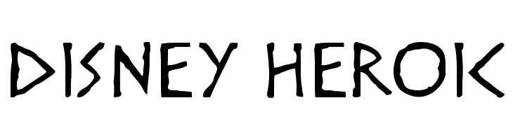 Disney Heroic Font