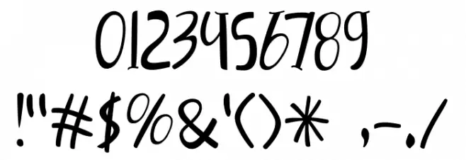 Disney Font OTHER CHARS