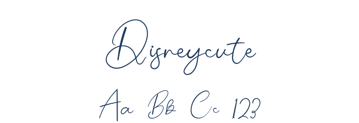 Disneycute Font Preview
