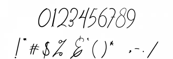 Disneycute Font OTHER CHARS