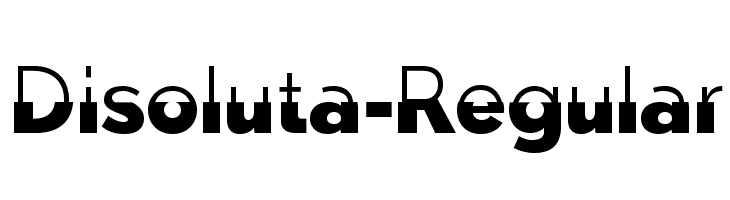 Disoluta-Regular Font
