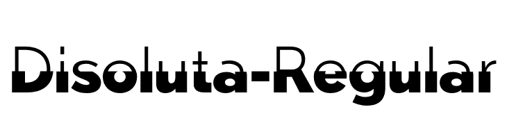 Disoluta-Regular  Frei Schriftart Herunterladen