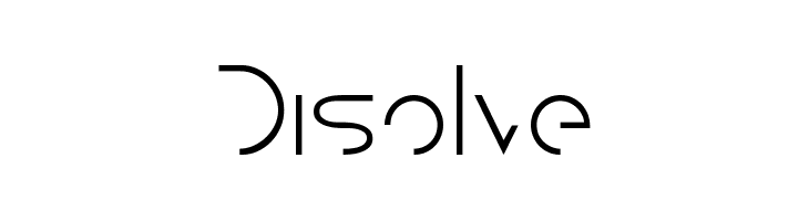 Disolve  नि: शुल्क फ़ॉन्ट्स डाउनलोड