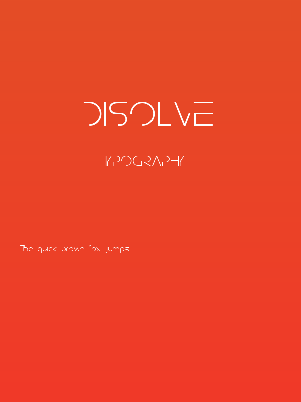 Disolve Poster