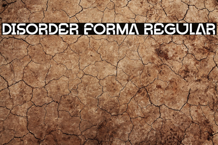 Disorder Forma Regular Example 1