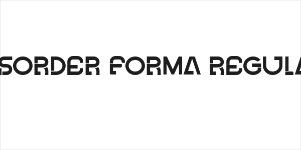 Disorder Forma Regular Logo