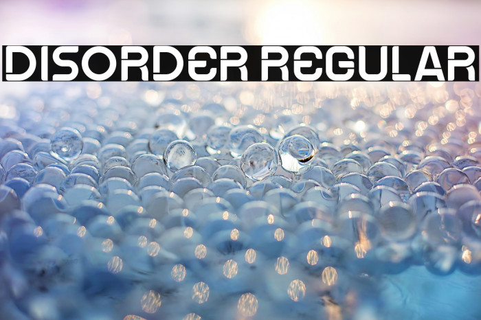 Disorder Regular Example 1