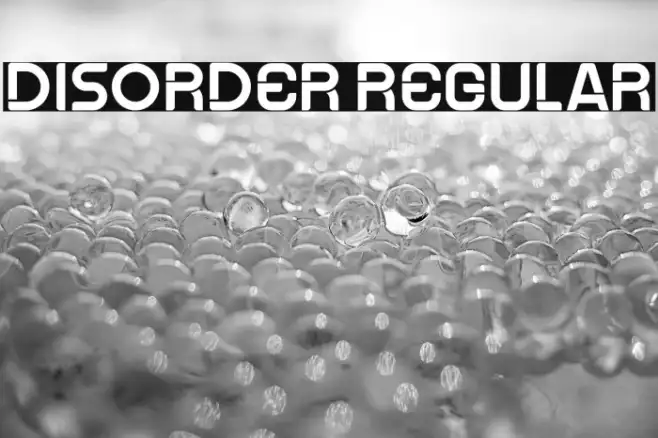 Disorder Regular Example 1