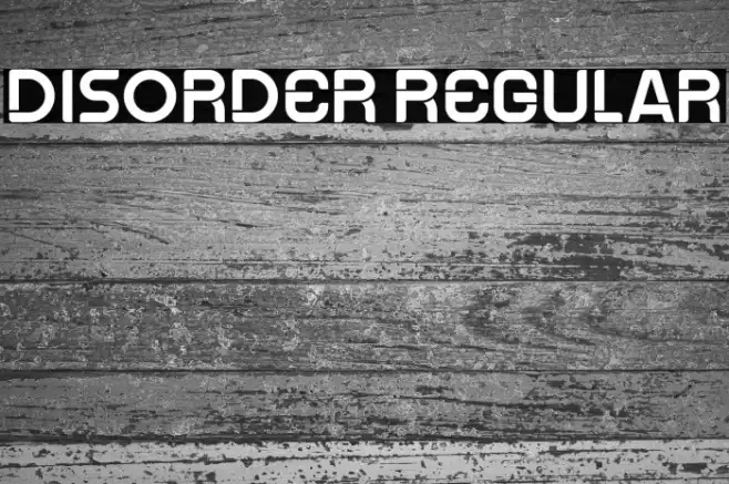 Disorder Regular Example 3