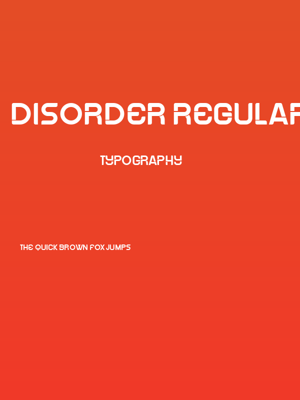 Disorder Regular Poster