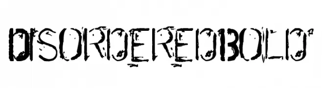 DisorderedBold  Free Fonts Download