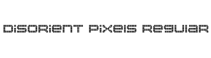 Disorient Pixels Regular  नि: शुल्क फ़ॉन्ट्स डाउनलोड