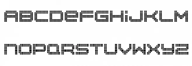 Disorient Pixels Regular फ़ॉन्ट अपरकेस