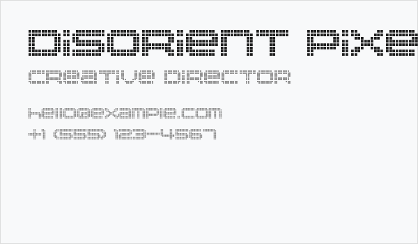 Disorient Pixels Regular Business Card