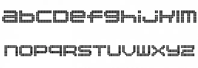 Disorient Pixels Regular Caratteri MINUSCOLO