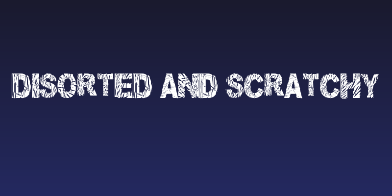 Disorted and Scratchy Social Header