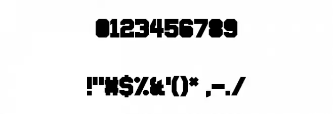 Disparador Filled Regular Font OTHER CHARS