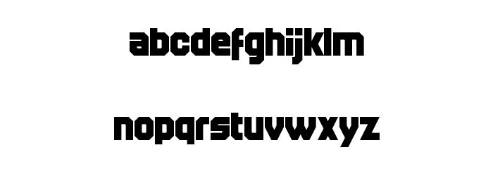 Disparador Regular Font LOWERCASE