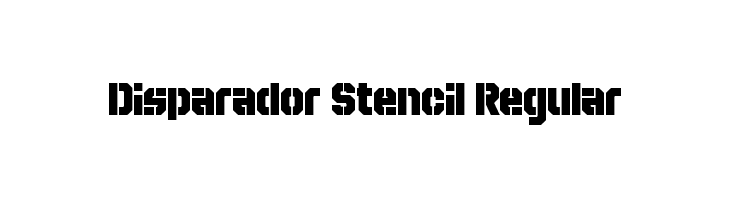 Disparador Stencil Regular  Descarca Fonturi Gratis
