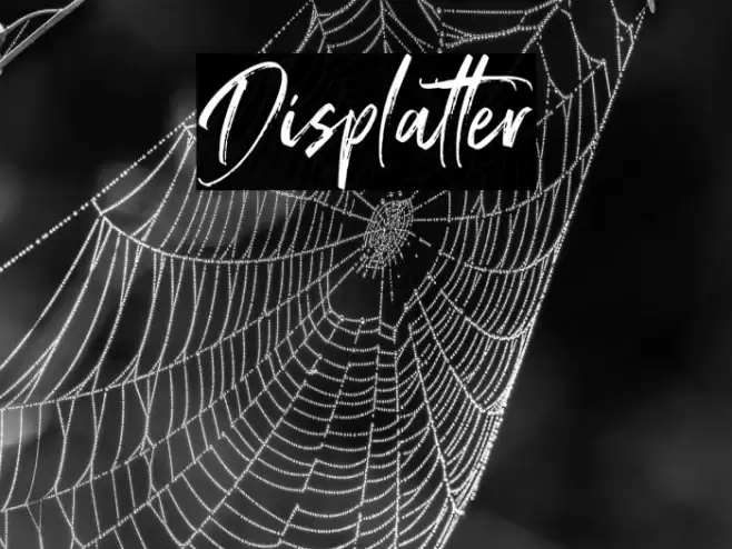 Displatter Font examples