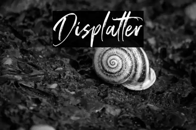 Displatter Font examples