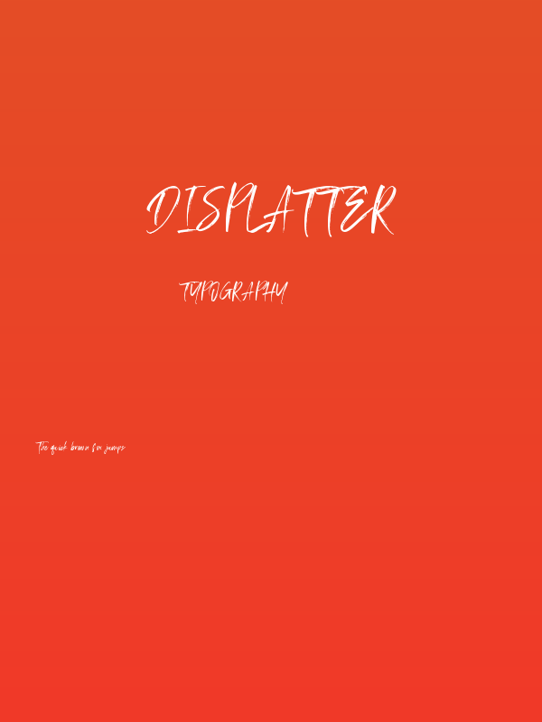 Displatter Poster