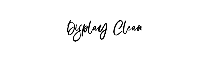 Display Clean  フリーフォントのダウンロード