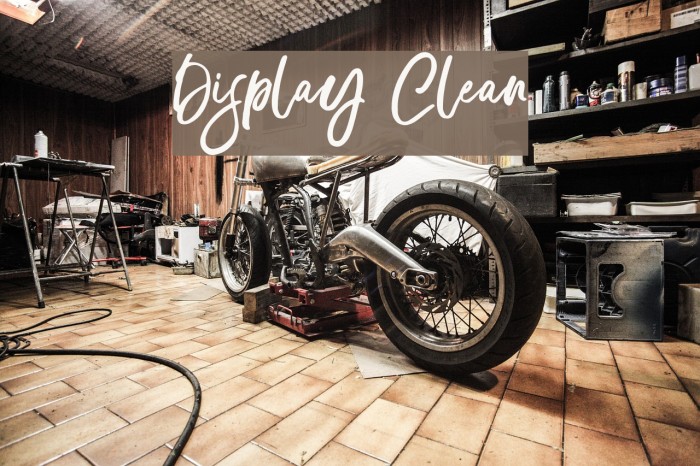 Display Clean Font examples