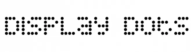 Display Dots  Frei Schriftart Herunterladen