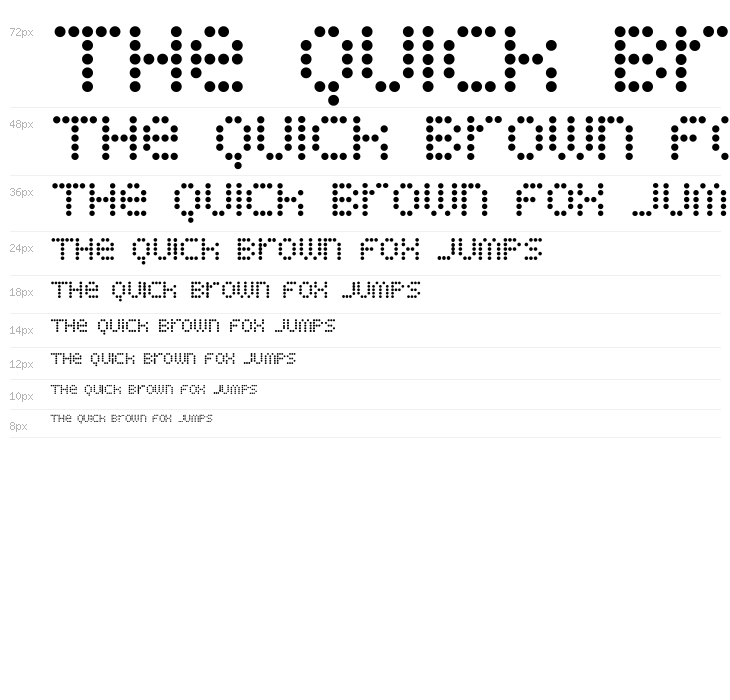 Display Dots Waterfall