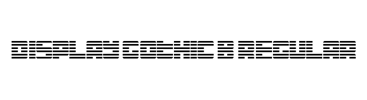 Display Gothic B Regular Шрифта
